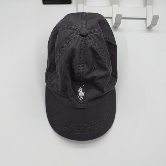 Polo Ralph Lauren Mens Baseball Cap Gray Cotton Classic Logo - Picture 1 of 8